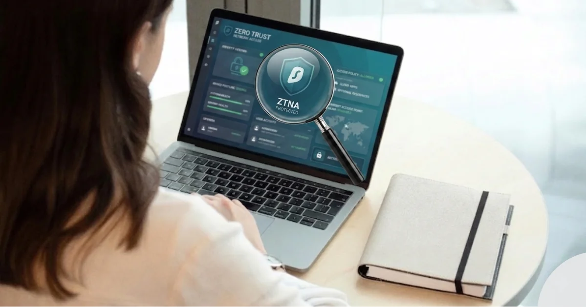 Enterprise 5G ZTNA architecture showing device identity validation at the cellular connection layer