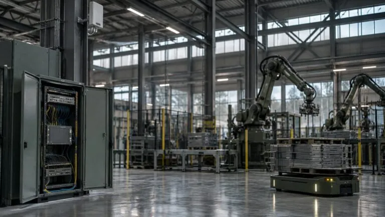 Industrial site running private 5G assembled from multiple vendors, with one system of record for every connected asset